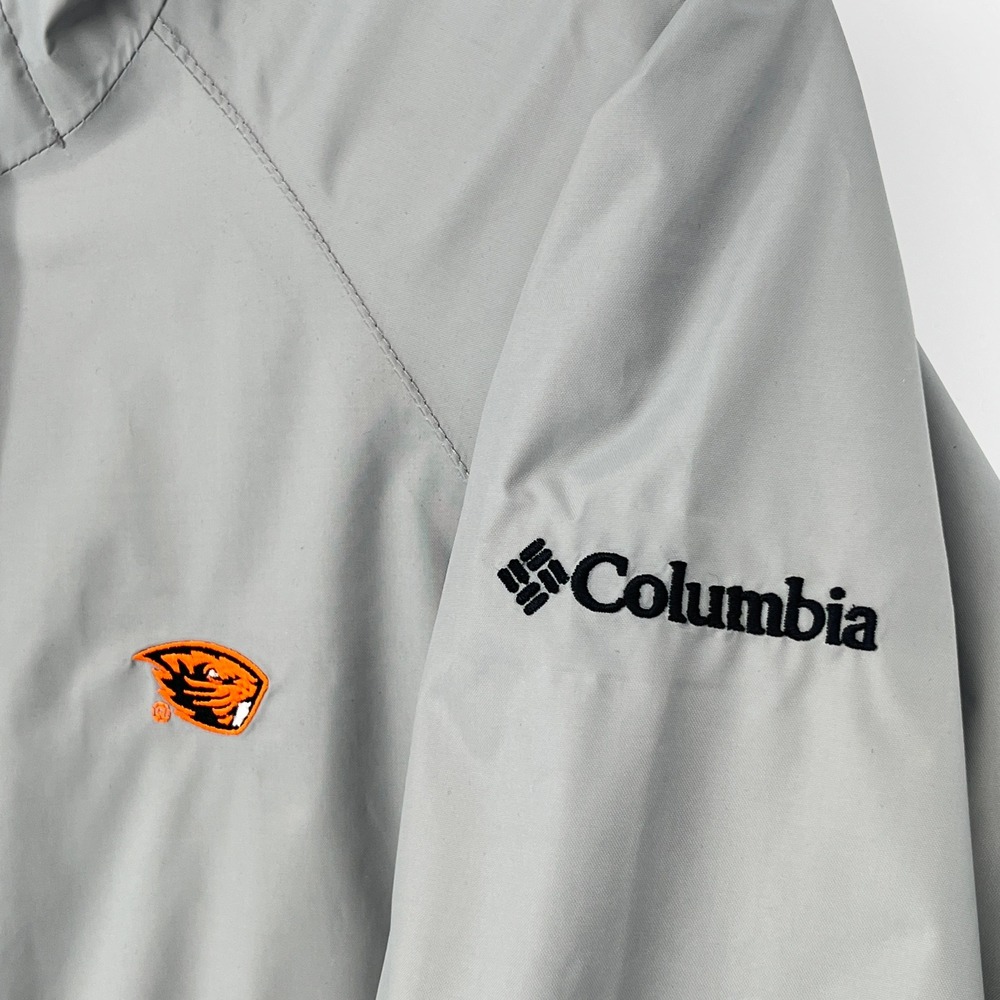 Columbia Omni-Tech Oregon State Beavers Waterproof Hooded Jacket Gray Women's M - Picture 4 of 11